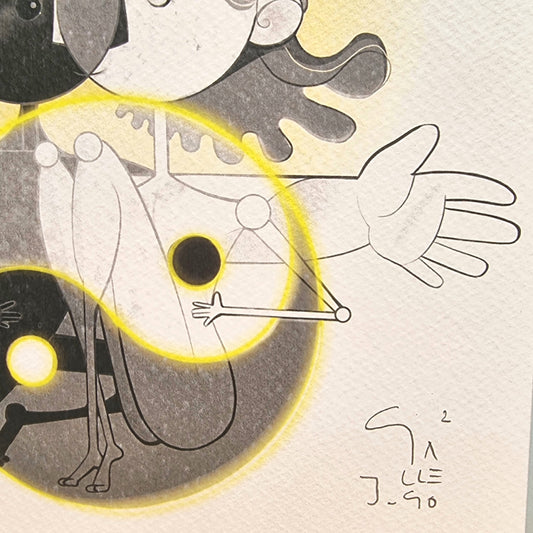 cuadradito Yin yang lovers