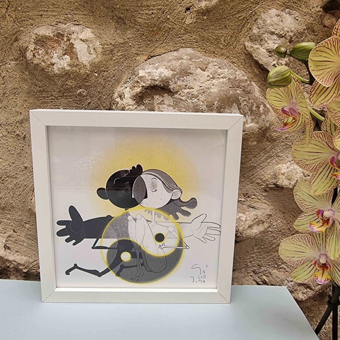 cuadradito  Yin yang lovers