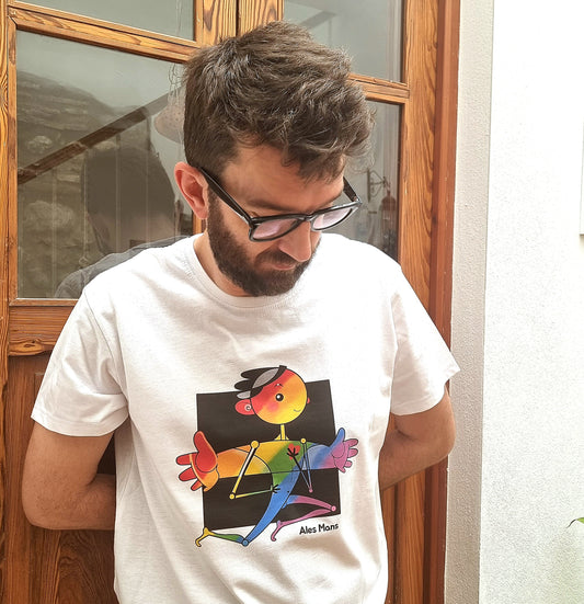 Camiseta Chico arcoíris