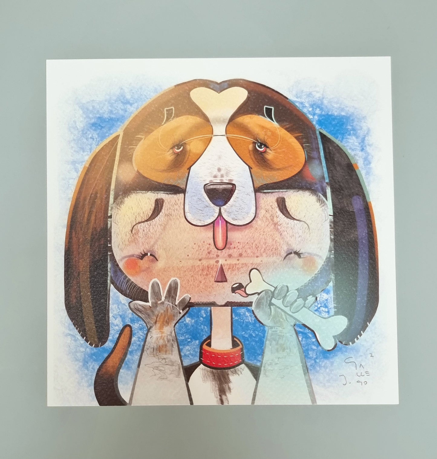 cuadradito perro