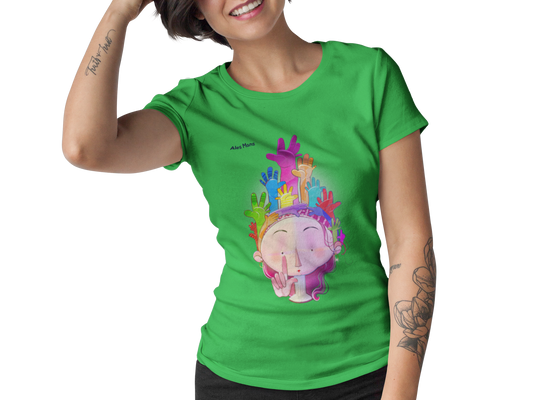 Camiseta Manos arriba chica