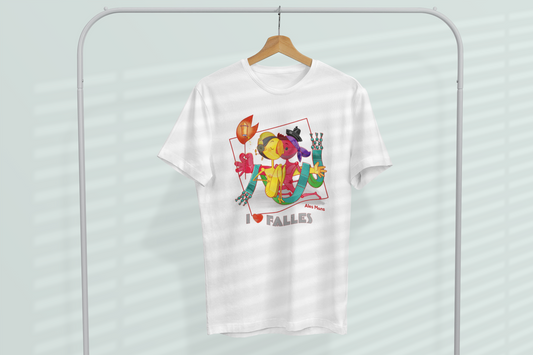Camiseta I love falles unisex