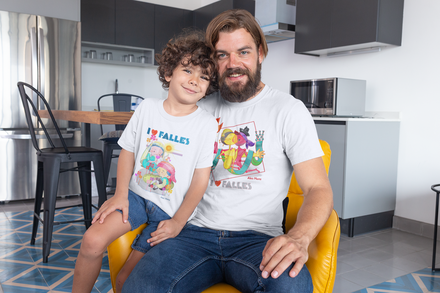 Camiseta I love falles unisex