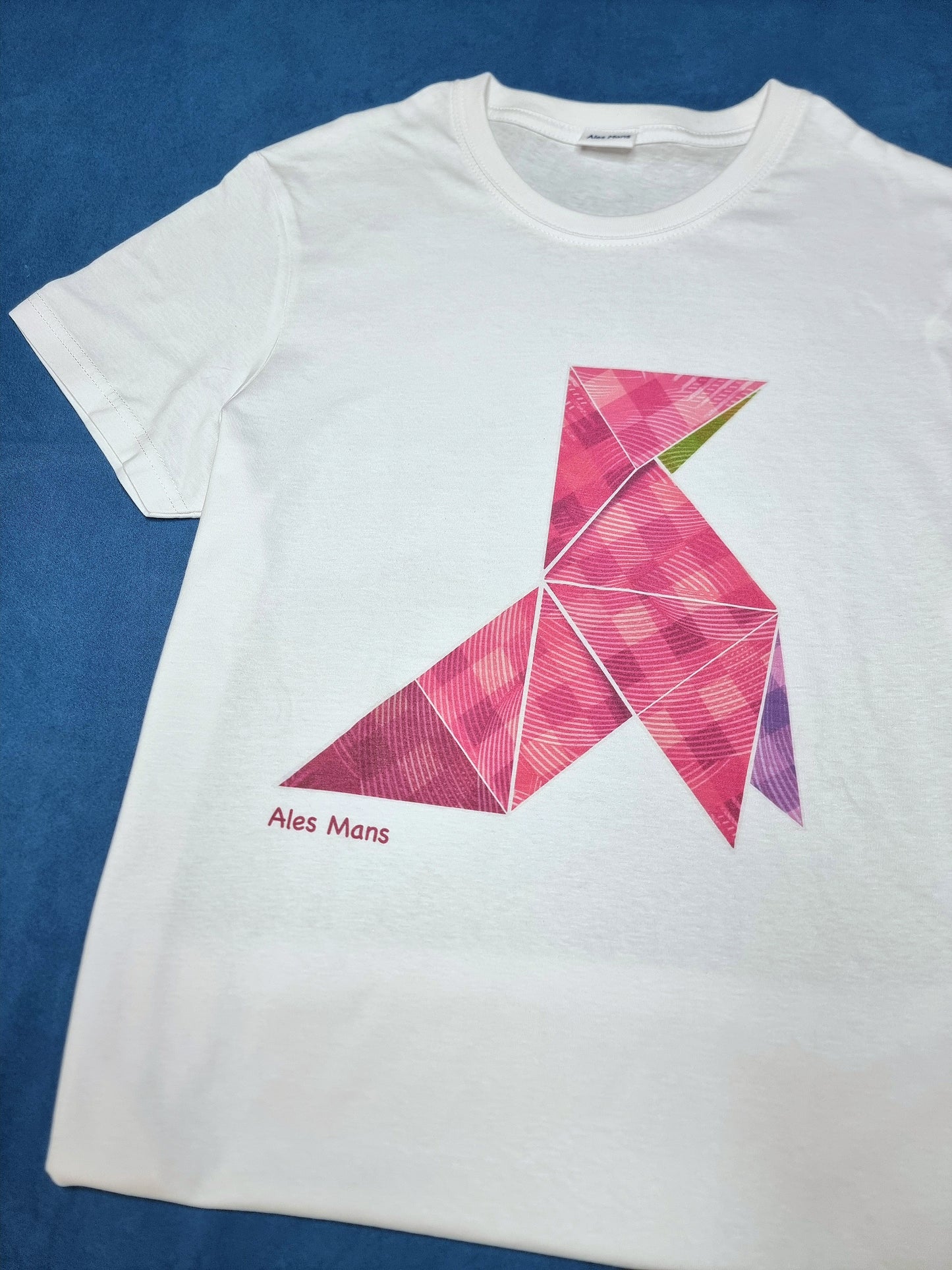 Camiseta infantil  Pajarita magenta