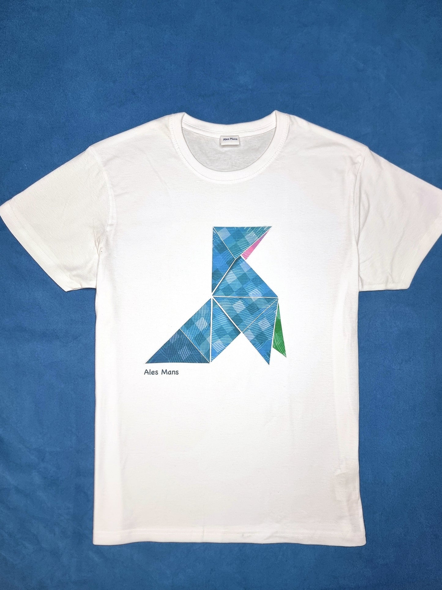 Camiseta unisex Pajarita turquesa