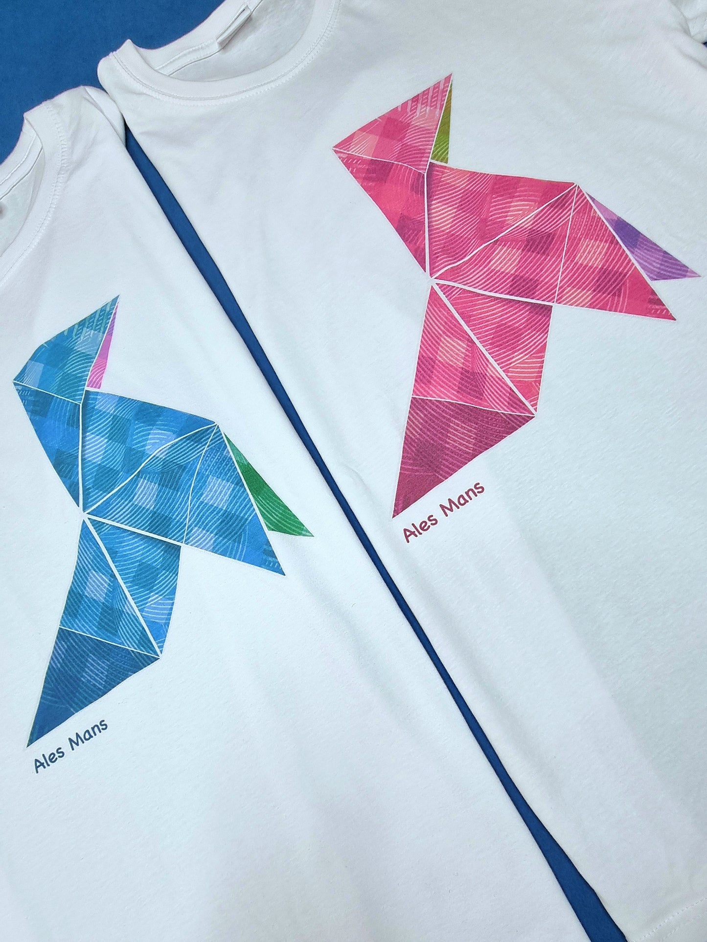 Camiseta infantil  Pajarita magenta