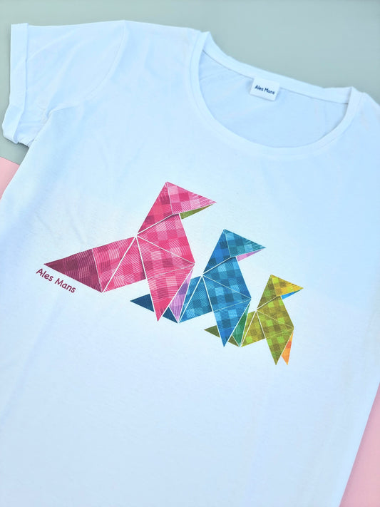 Camiseta mujer Trío de Pajaritas