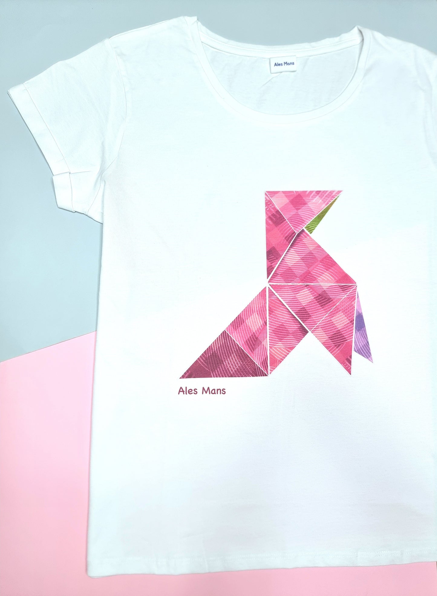 Camiseta mujer Pajarita Magenta