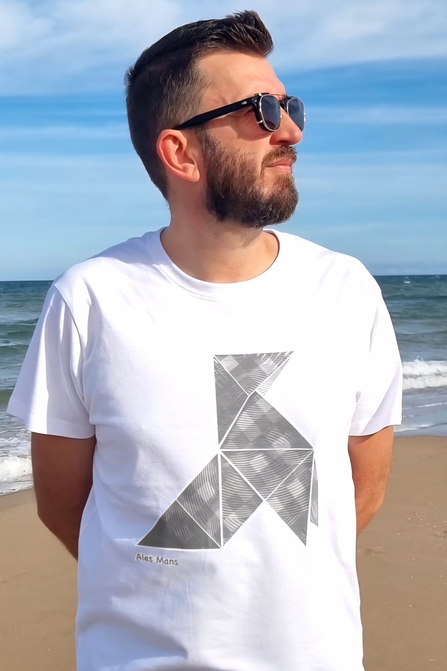 Camiseta unisex Pajarita gris