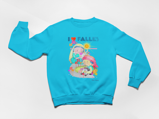 Sudadera I LOVE FALLES infantil